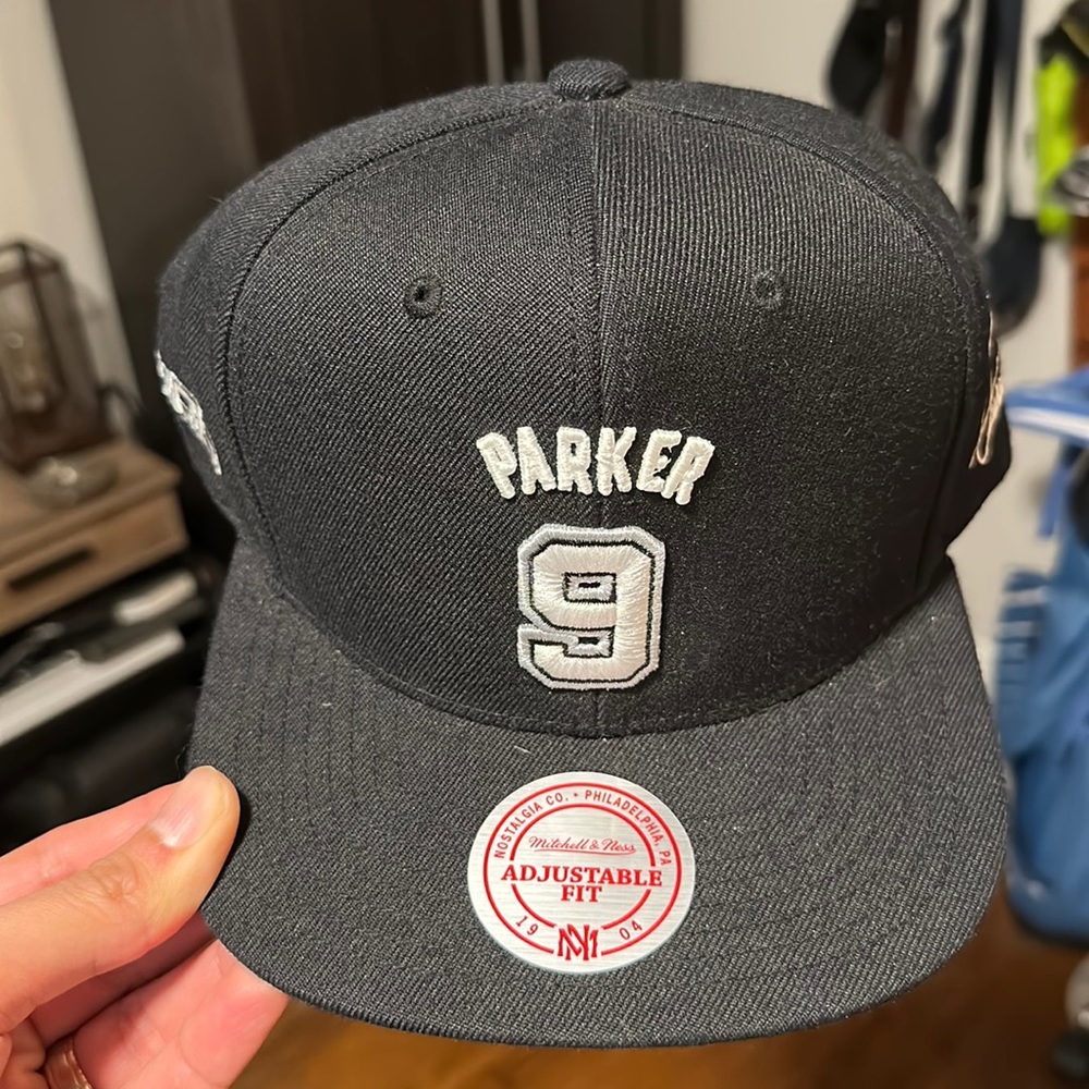 Mitchell & Ness San Antonio Spurs Parker 9 adjustable fit hat